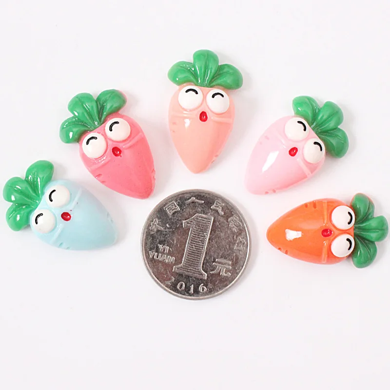 Цветные Морковные редиски магниты на холодильник стикер Смола магнитное