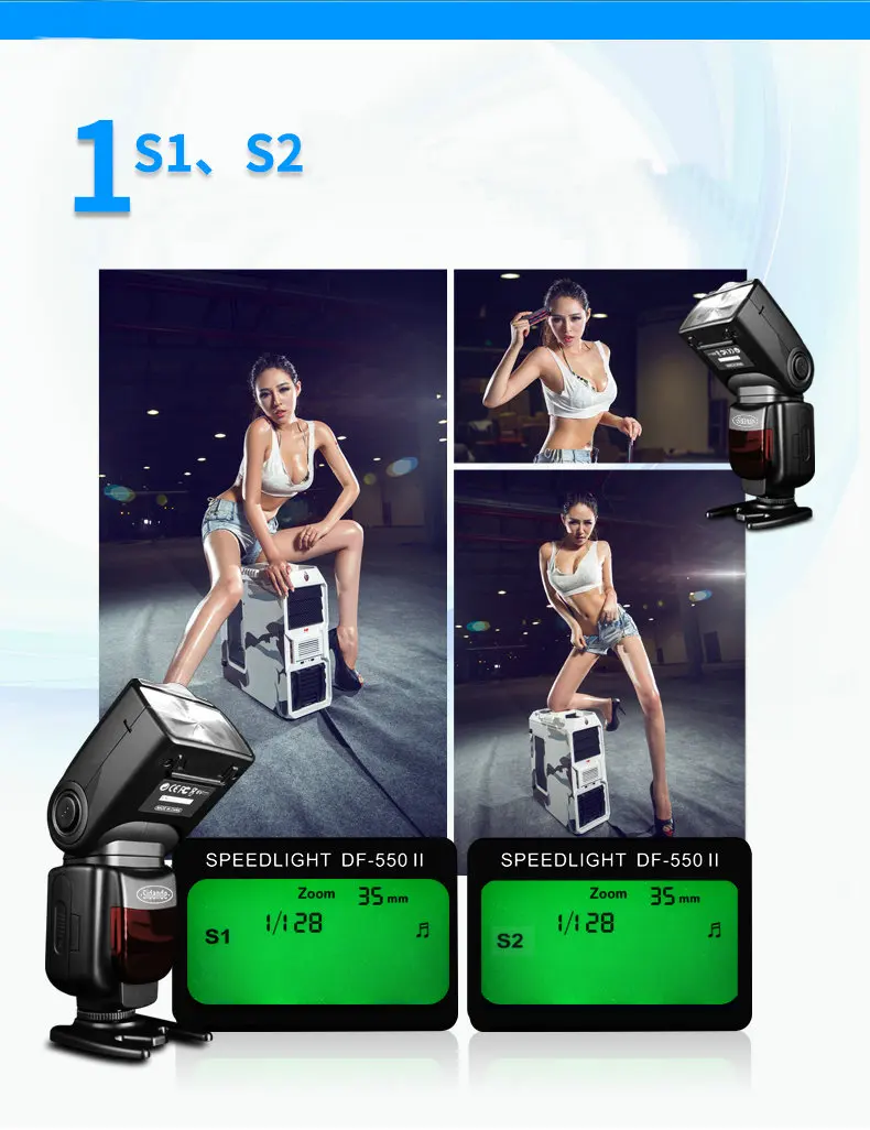 

New Sidande DF550 Camera Flash PhotoFlash Flash Lamp For Canon NIKON PENTAX