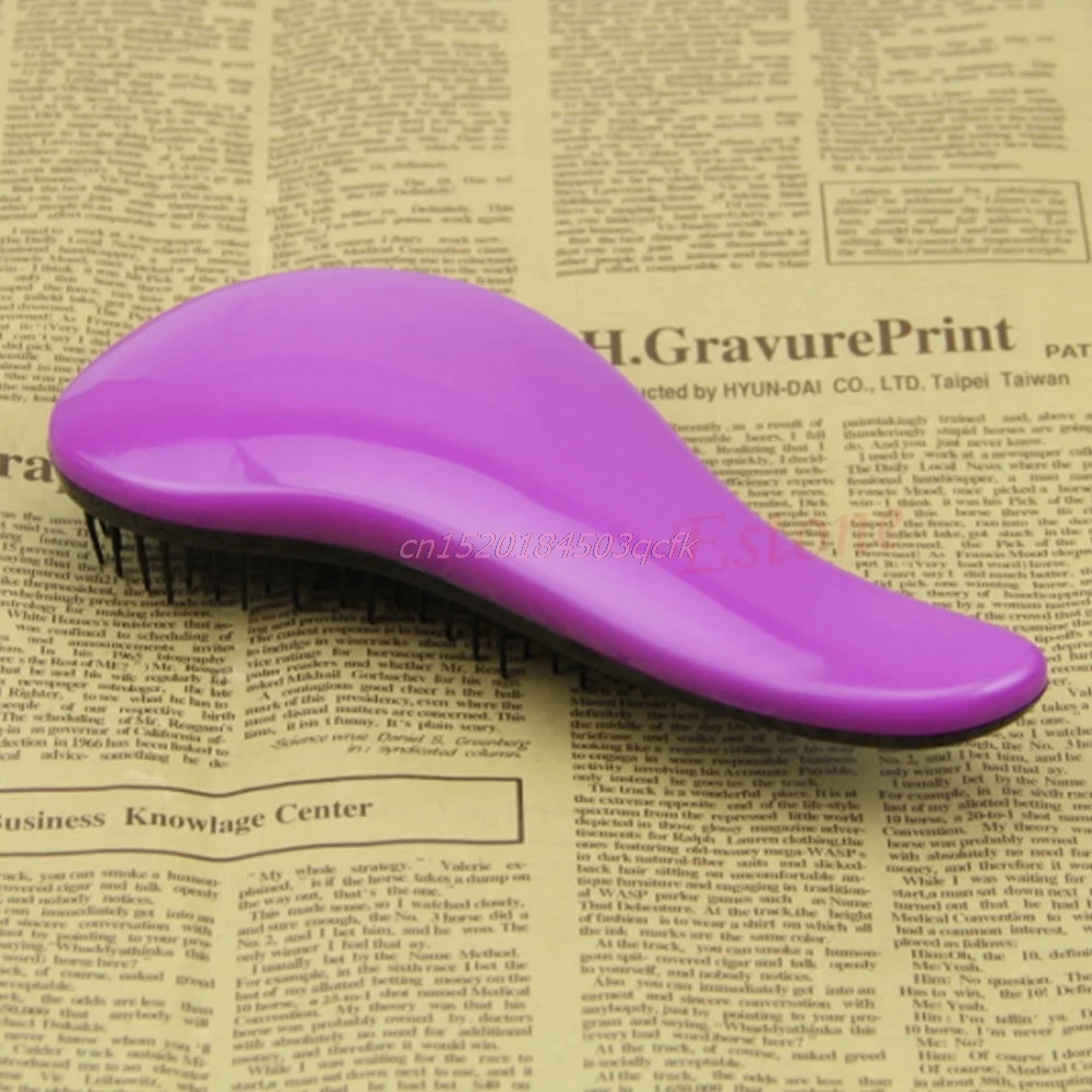 

4 Colors Magic Detangling Handle Hair Comb Professional Barber Salon Styling Tool Cute Comb Smooth Handle