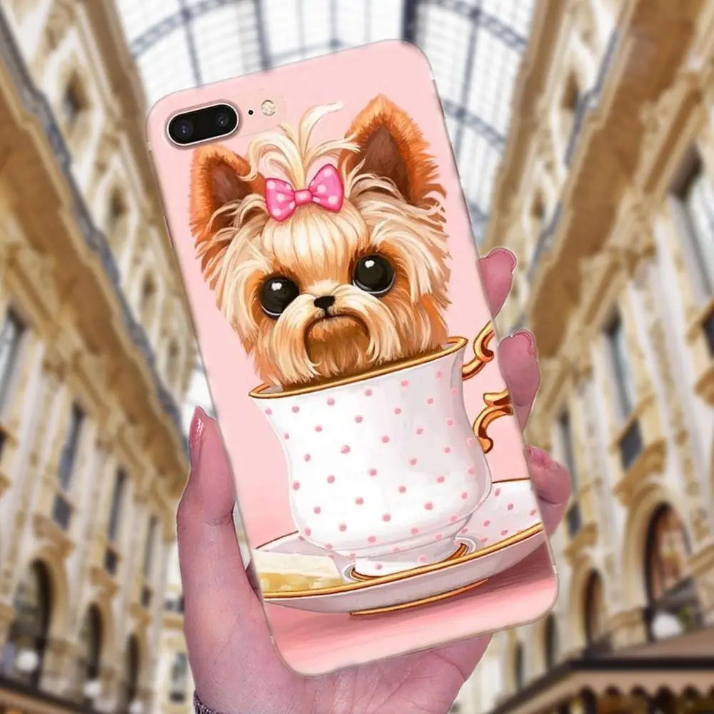 Тонкий чехол из ТПУ для Galaxy J1 J2 J3 J330 J4 J5 J6 J7 J730 J8 2015 2016 2017 2018 mini Pro йоркширский терьер