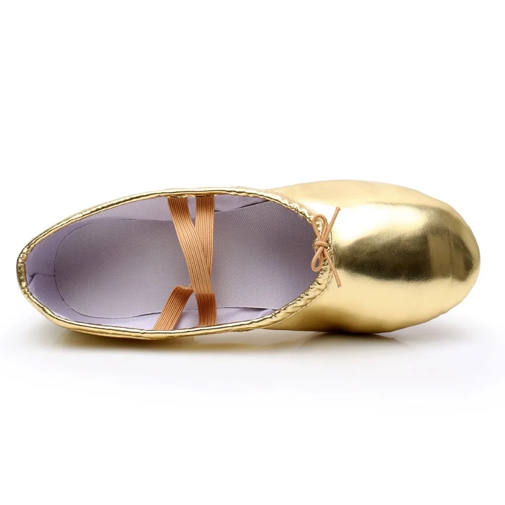 Высококачественные туфли для танцев женские кожаные балетки среднего размера на