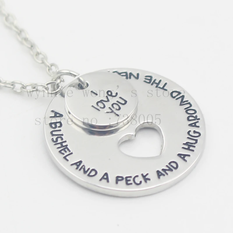 2020 хит! Ювелирные изделия ручной штамповки Я тебя люблю бушля и пек обнимаю шею