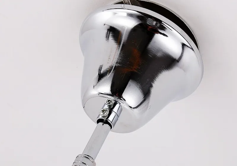 Светодиодная Подвесная лампа с кисточкой серебряная алюминиевая цепочка люстра