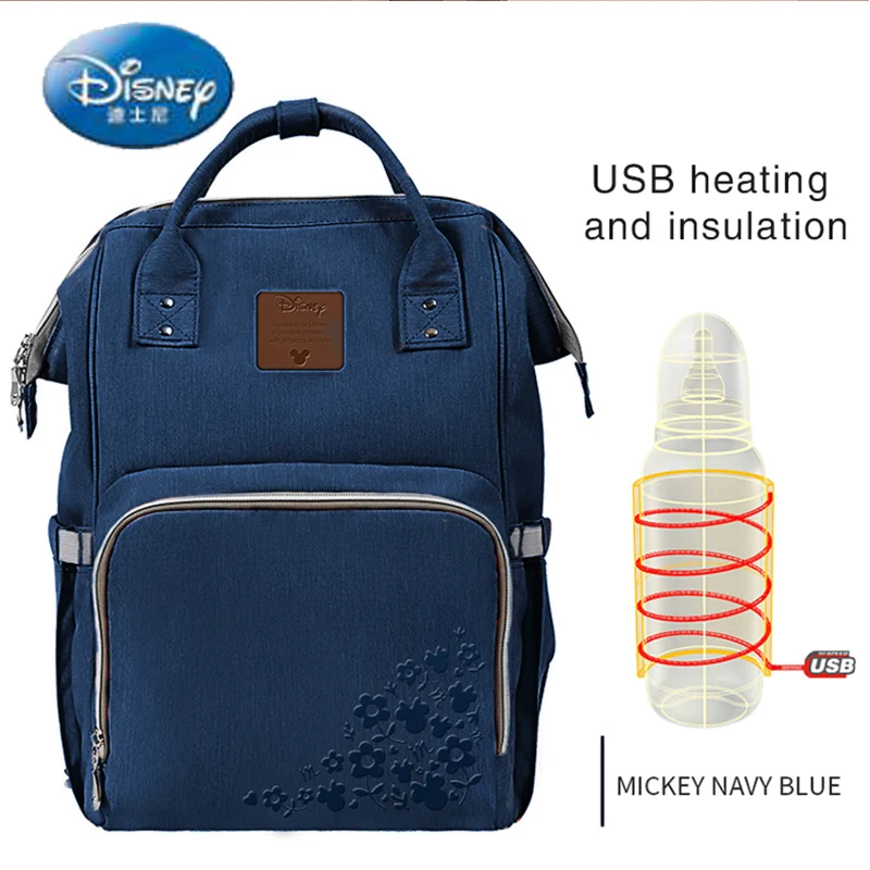 Disney Oxford USB обновленная версия теплоизоляционная сумка высокой емкости Детские бутылочки для кормления сумки для подгузников изоляционные сумки