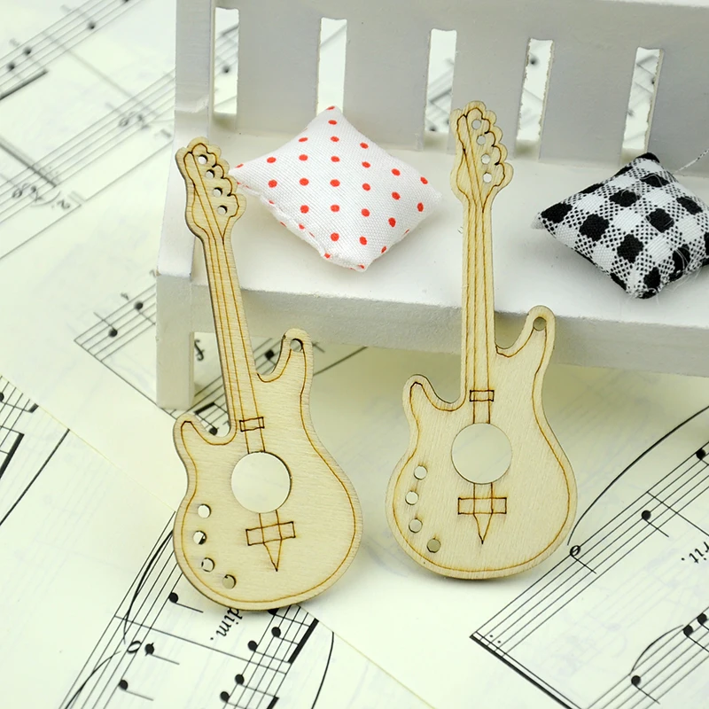 Деревянный мини музыкальный инструмент гитара скрипка миниатюрная копия модель