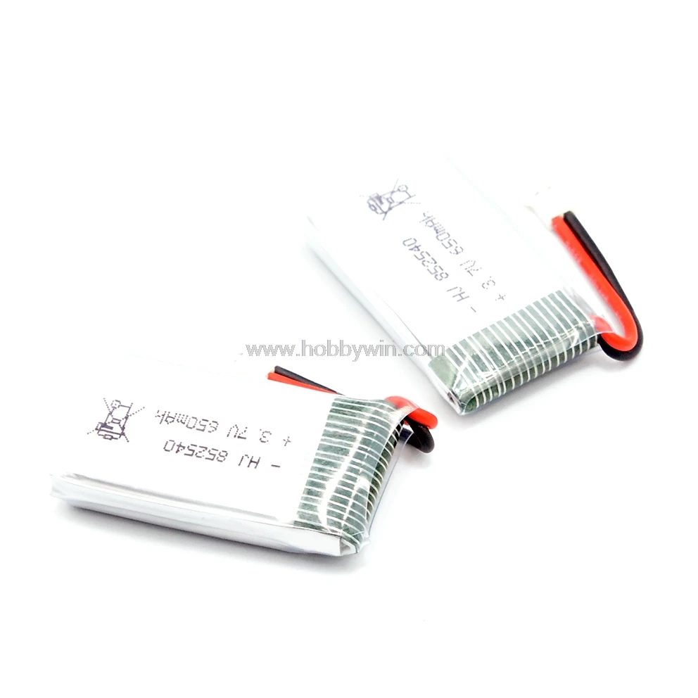 2 шт. 3 7 V 1S 650mAh 25C LiPO батарея MX2.0 2P разъем для мини FPV Дрон RC модель микро