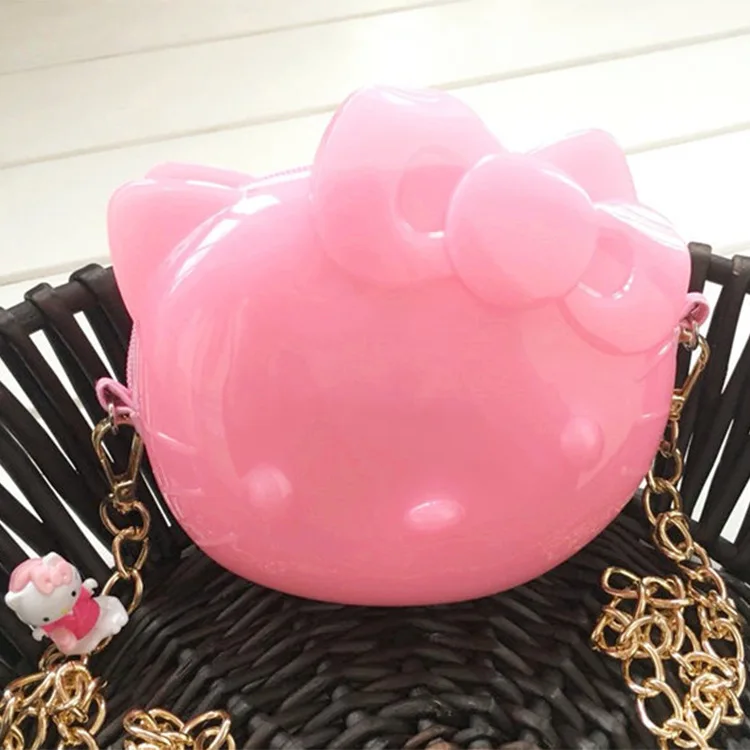Новинка Hello kitty желеобразная цветная сумка-мессенджер Сумочка Кошелек XW-1059