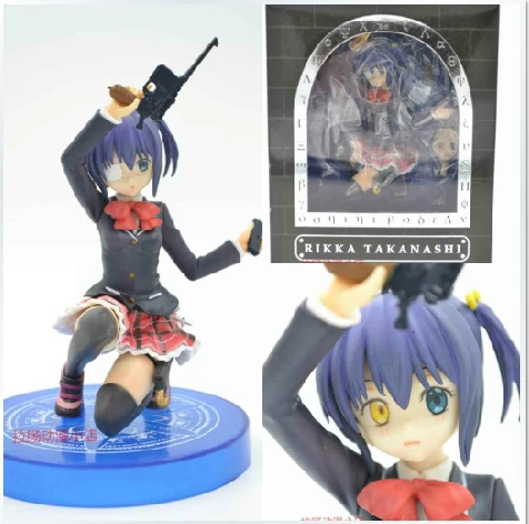 Аниме Taito Chu 2 Byo Demo KOI Ga Rikka Takanashi The Eil Eye колени 15 см ПВХ фигурки модели игрушки|figure