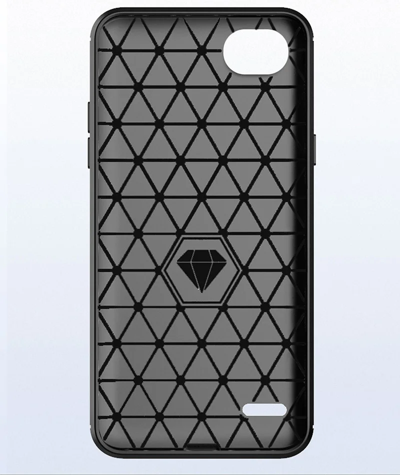 Rugged Armor with Resilient Shock Absorption and Carbon Fiber Design protective case for LG Q6/LG G6 Mini/LG Q6 Plus/LG Q6+ |