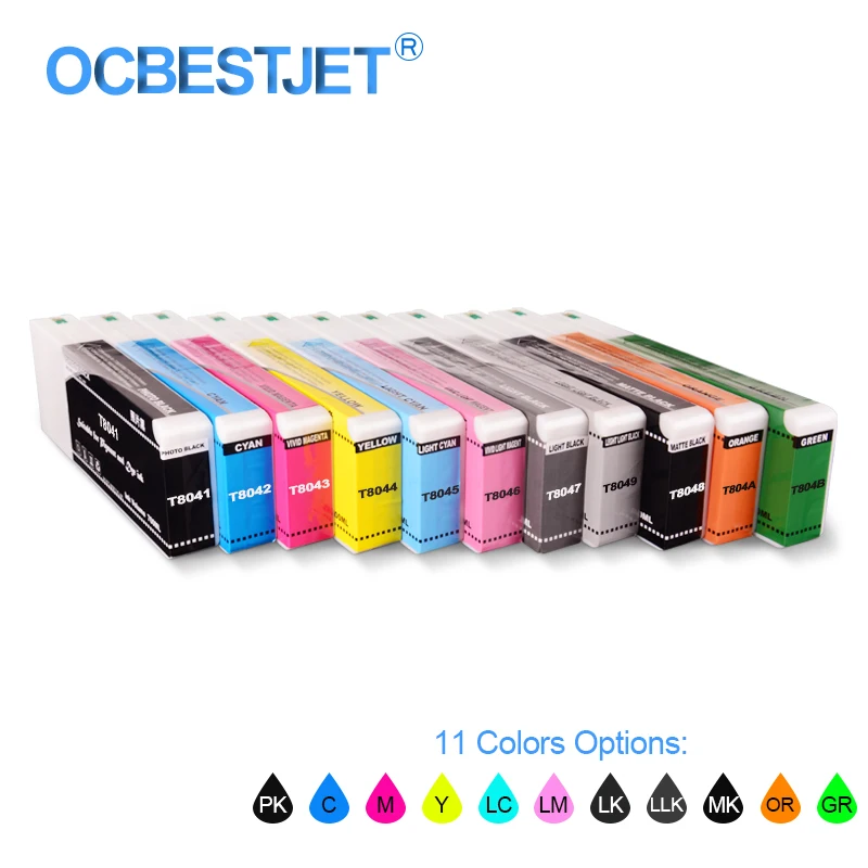 Чернильный картридж совместимый с чернилами для Epson SureColor P6000 P7000 P8000 P9000 11 цветов