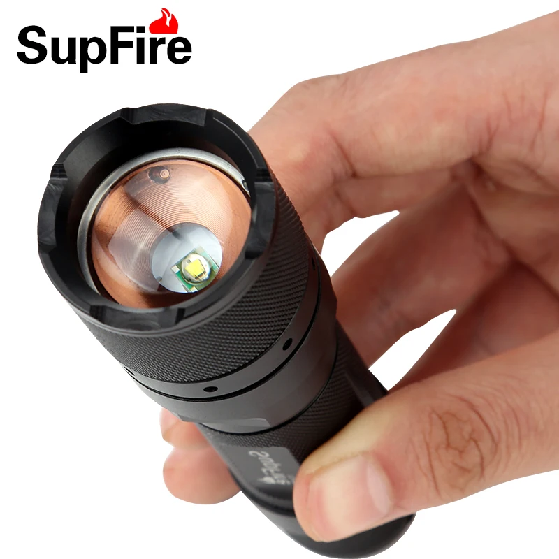 Supfire F3 L2 CREE XML2 T6 светодиодный фонарик 10 Вт 1100 люмен настраиваемый тактический для