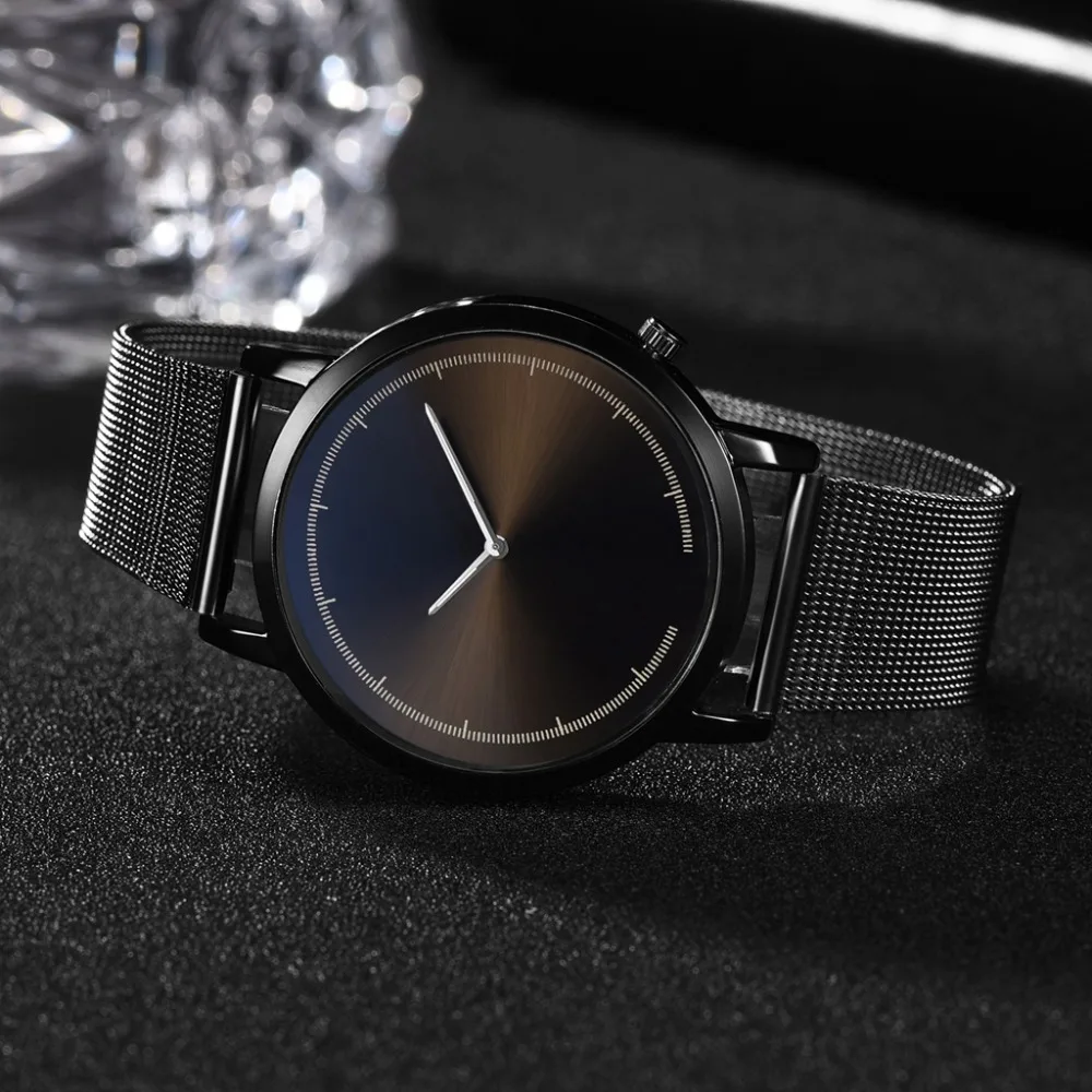 Мужские кварцевые наручные часы из нержавеющей стали|Кварцевые мужские часы| |