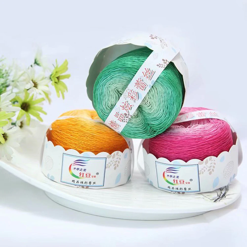 100% хлопковая кружевная пряжа высокого качества красочная и визуально Новая