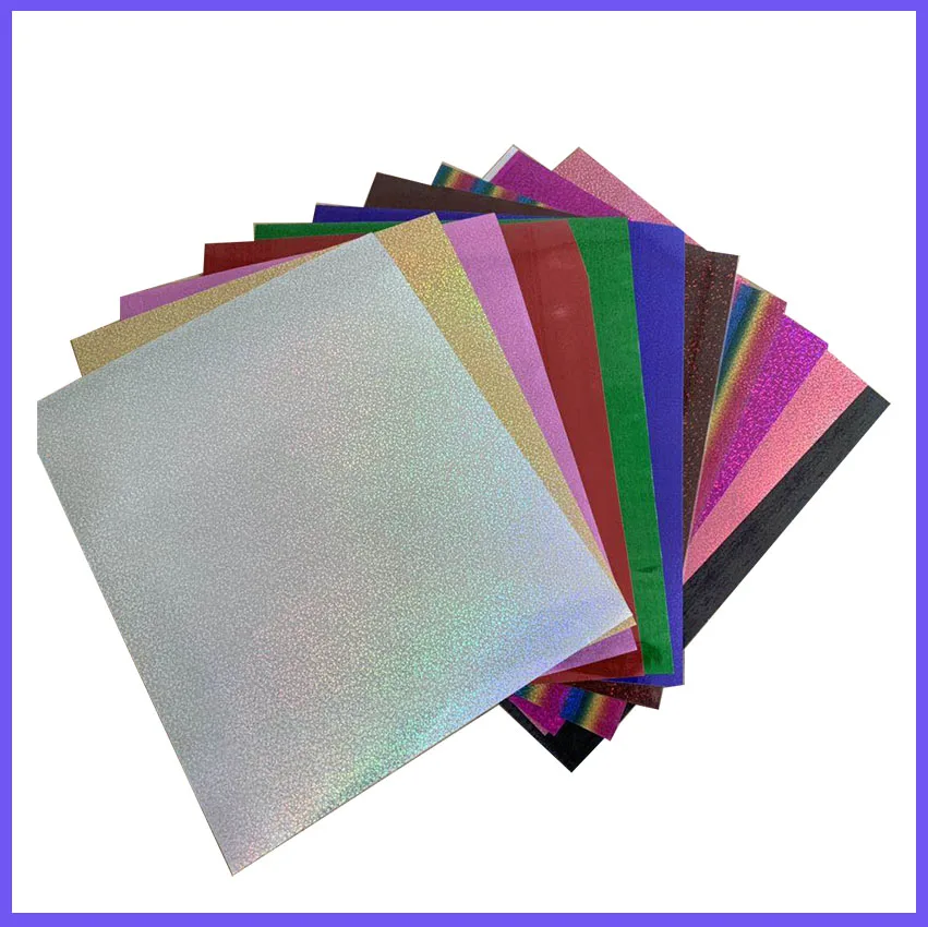 

Free shipping 11 sheets/colors 25X30CM Laser Heat Transfer Vinyl Iron on Heat Press Machine Cutting Plotter HTV T-shirt DIY
