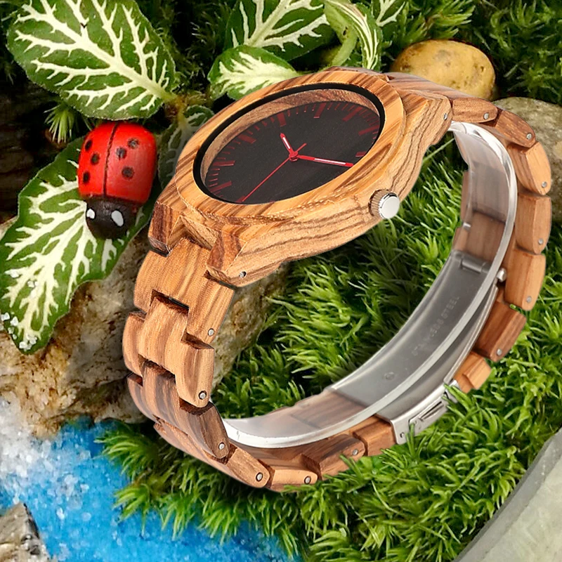 GNART мужские деревянные часы кварцевые модные наручные ручной работы Relojes Para Caballero