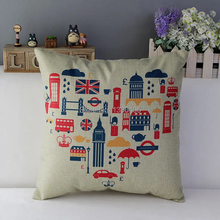 18 &quotпостельное белье из хлопка в английском стиле для подушек/Британский