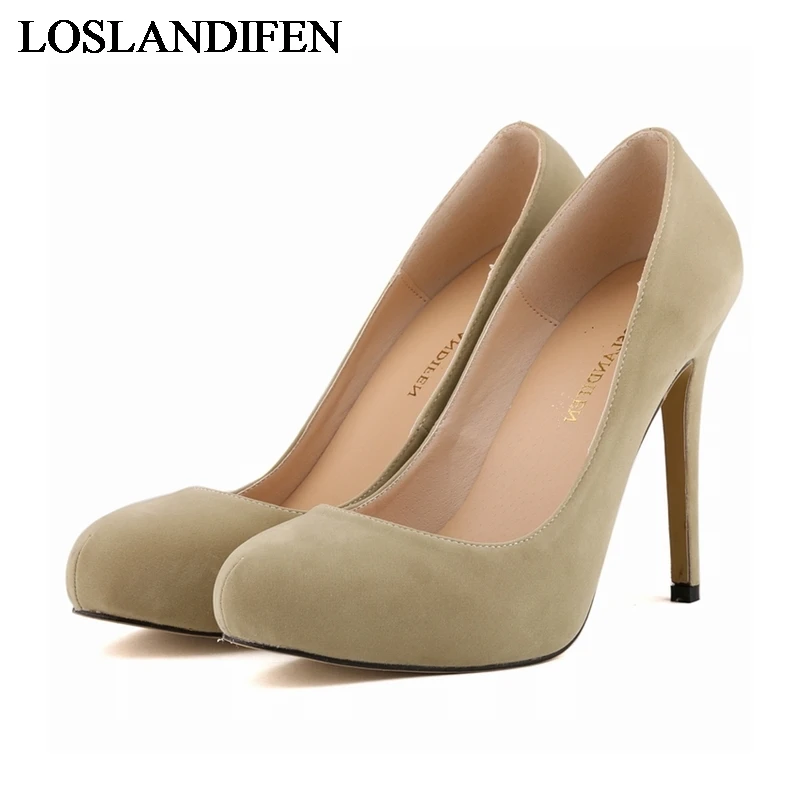

Classic Nude Black Court Platform Pumps Women Office Work Heels Shoes Elegant Ladies High Heel Pump Stiletto Shoes NLK-A0082