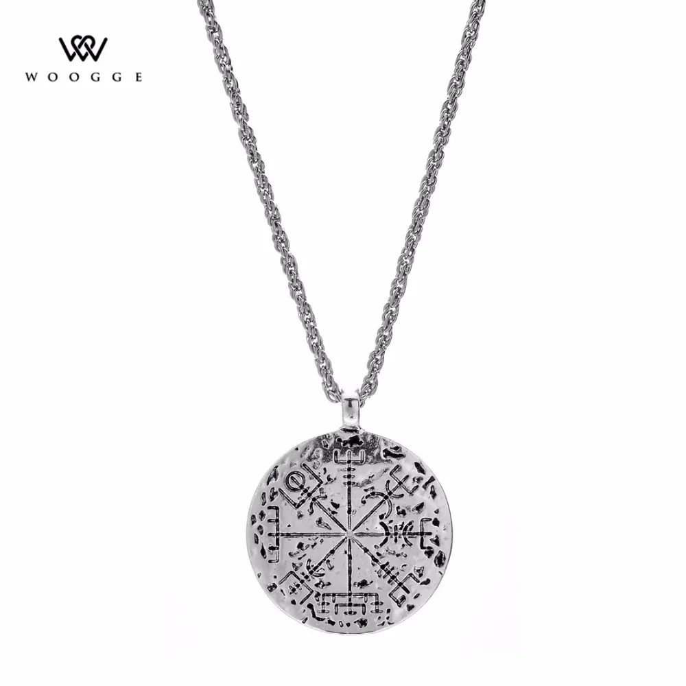 Collares Originales 2018 модное ювелирное звено цепи Kolyeleri Vegvisir Runa колье с кулоном в стиле