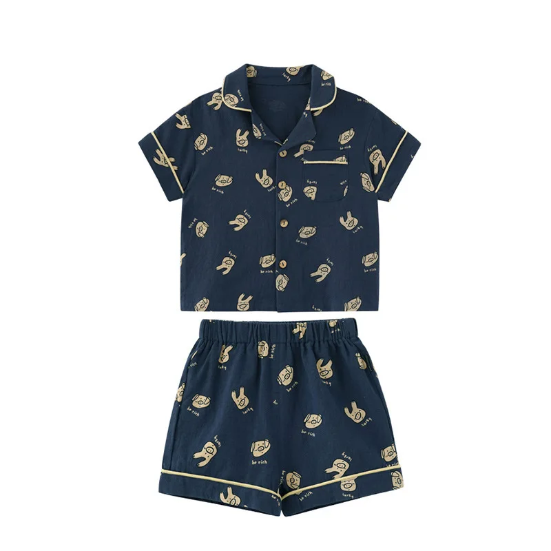 Одежда для детей новая летняя Пижама мальчиков 2019 одежда родителей и с героями