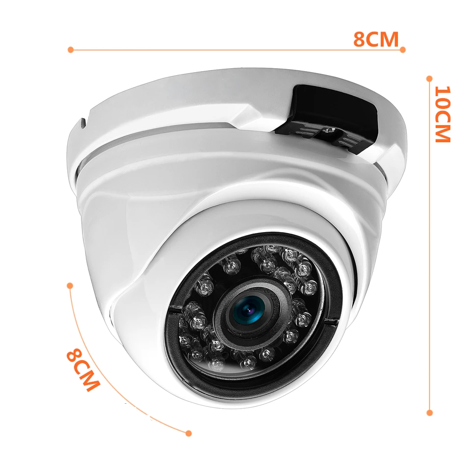

SSICON 3.6mm Lens MINI 1080P Video Camera 24Pcs Leds Metal Housing Vandal proof Surveillance Security IP Dome CCTV Camera