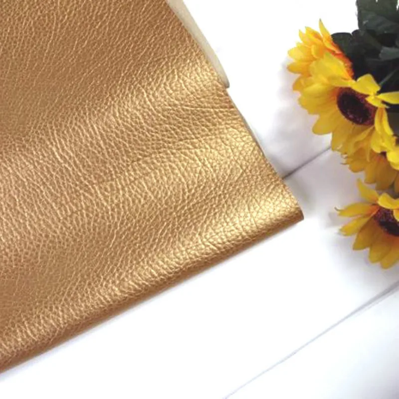 Большой Блестящий узор личи искусственная кожа ткань золотая сделай сам