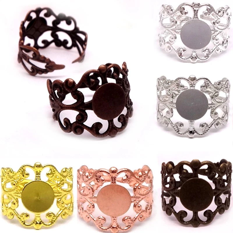 10 шт. основа для стеклянного кабошона 8 мм|diy accessories|flower shapeflower shape ring |