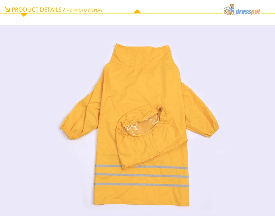 DRESSPET собачьи плащи для домашних животных, отделяемые дождевики, золотистый ретривер, лабрадор, водонепроницаемая одежда для больших собак