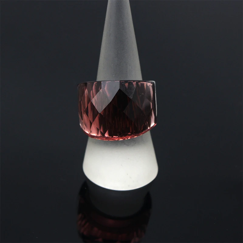 COUYA Luxury Cocktail Ring Glass Gem Stone Rings Fire Mystic Big for Women Silver Vintage Fashion Jewelry | Украшения и