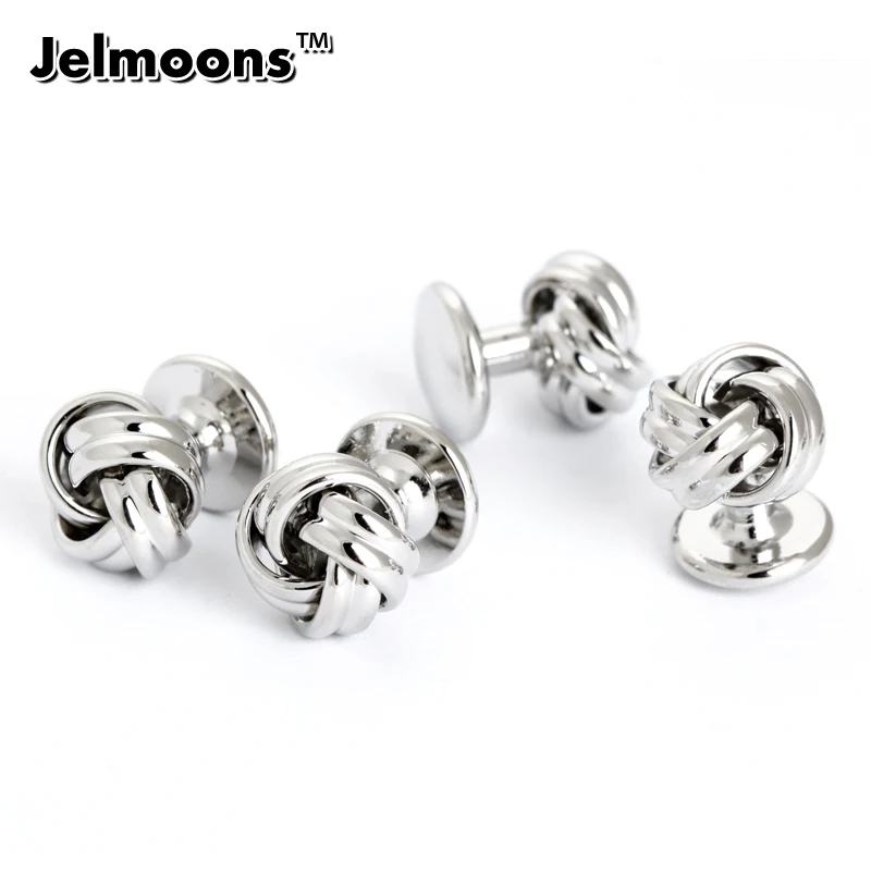 Мужской смокинг с металлическим узлом французские запонки для рубашек и пуговиц