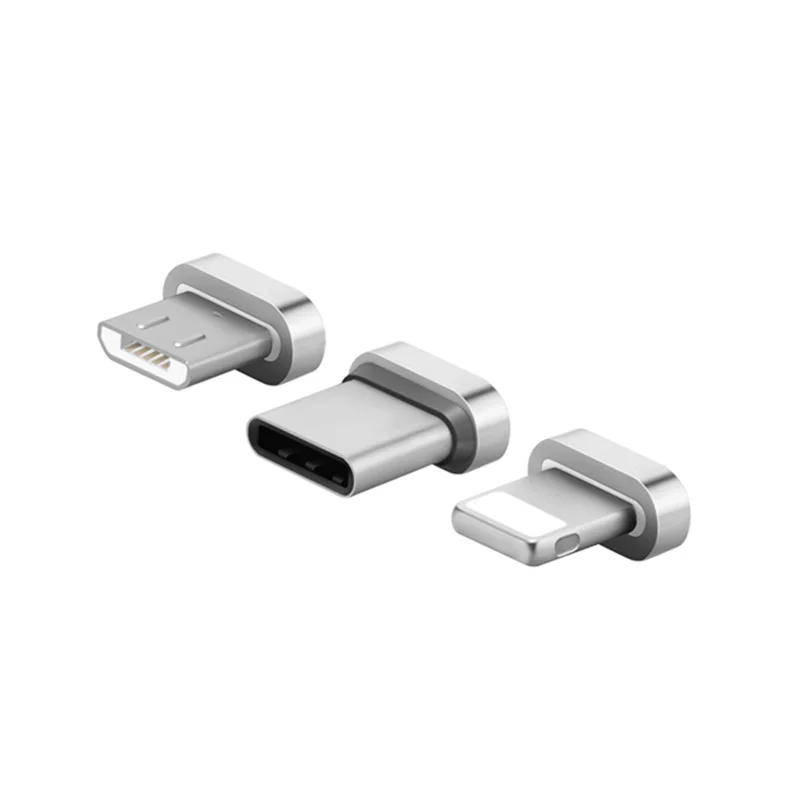 Magnectic разъем Micro USB C Магнитный сменный металлический адаптер зарядка Быстрая