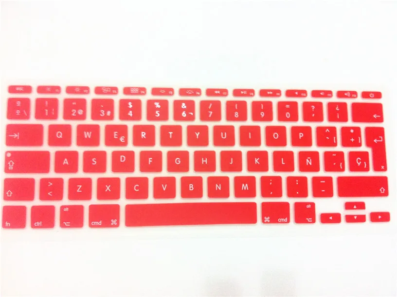 Для apple MacBook Air 11 6 дюймов &quotEU layout Испанский Великобритания/ЕС Силиконовый мягкий
