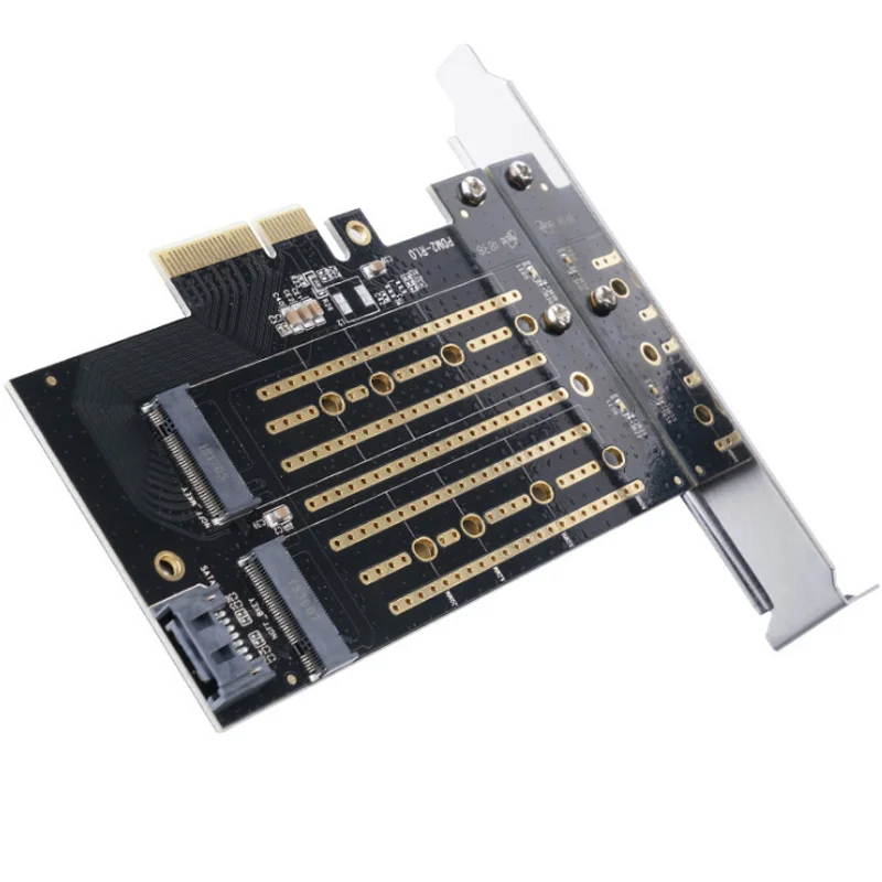 Расширительная карта двухканальные порты M.2 NVME к PCI E X4 Поддержка SATA новое