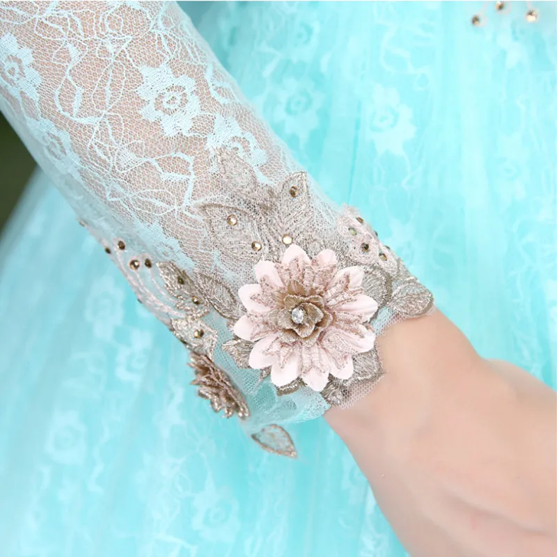 Сладкий Бальные платья 2019 очаровательные цветы кружево бальное платье 16