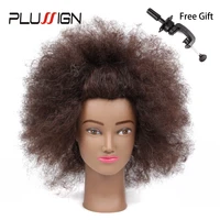 plussign afro mannequin head display for makeup practice doll head salon training manikin head model with free stand