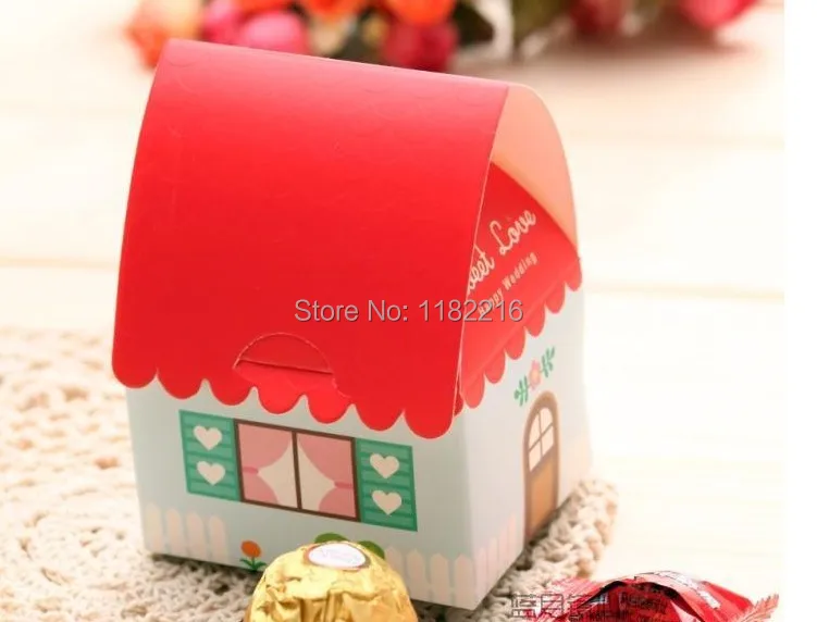 100 шт Новое поступление креативные милые домашние свадебные коробки для конфет