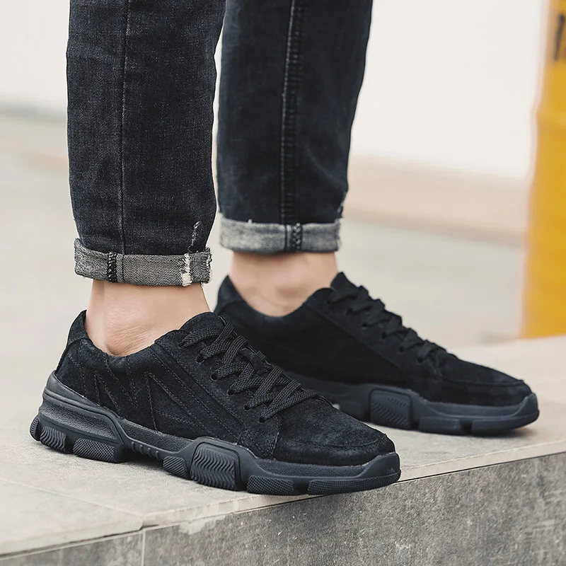ZSAUAN 38-46 Drop Shipping Stylish Luxury Shoes Men European Korea Men Casual Leather Shoes Crash Proof Young Men Shoes