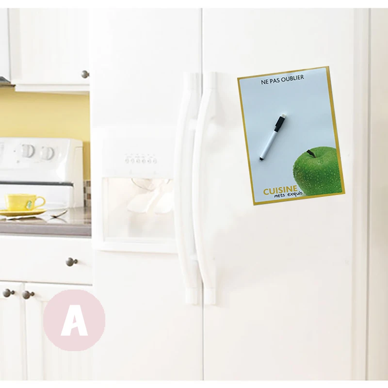 Сухая стираемая Гибкая магнитная доска с принтом фруктов/доска для