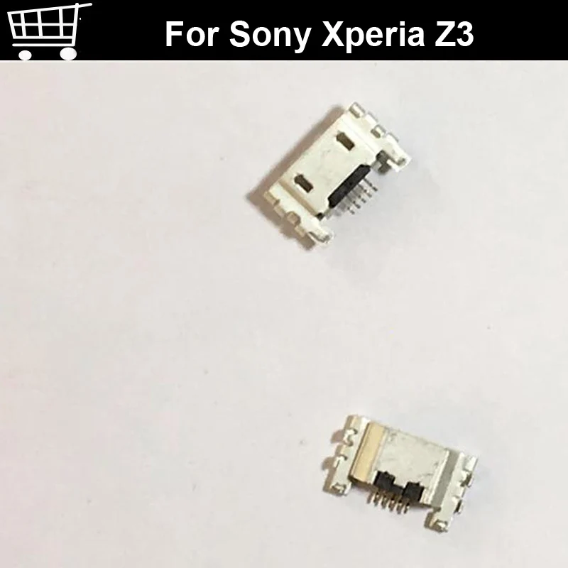 2 шт. для Sony Xperia Z3 USB зарядное устройство запасные части ремонта протестированы и QC