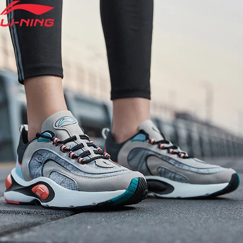 Li-Ning/мужские кроссовки V8 с подушкой, LN CLOUD LITE, Ретро стиль, дышащая подкладка, спортивная обувь для папы, кроссовки ARHP093 XYP913