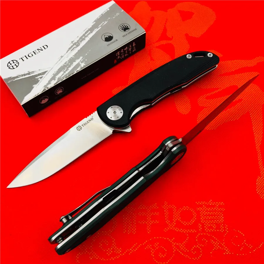 TIGEND CF1010 тактический складной нож D2 лезвие G10+ стальная ручка шарикоподшипник Открытый Кемпинг Многоцелевой Охотничий EDC инструменты