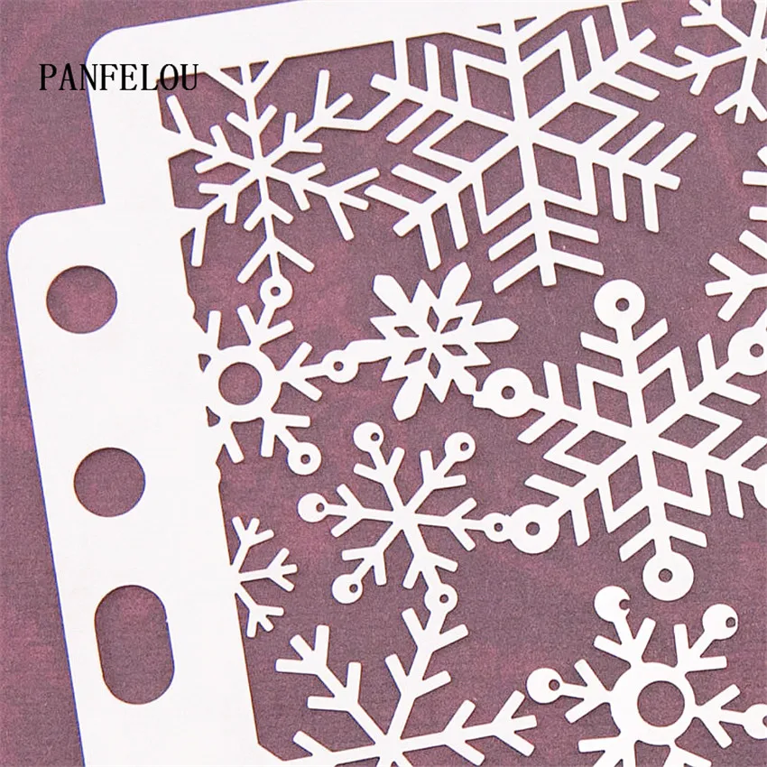 Трафареты для скрапбукинга со снежинками Пластиковая форма щит сделай сам