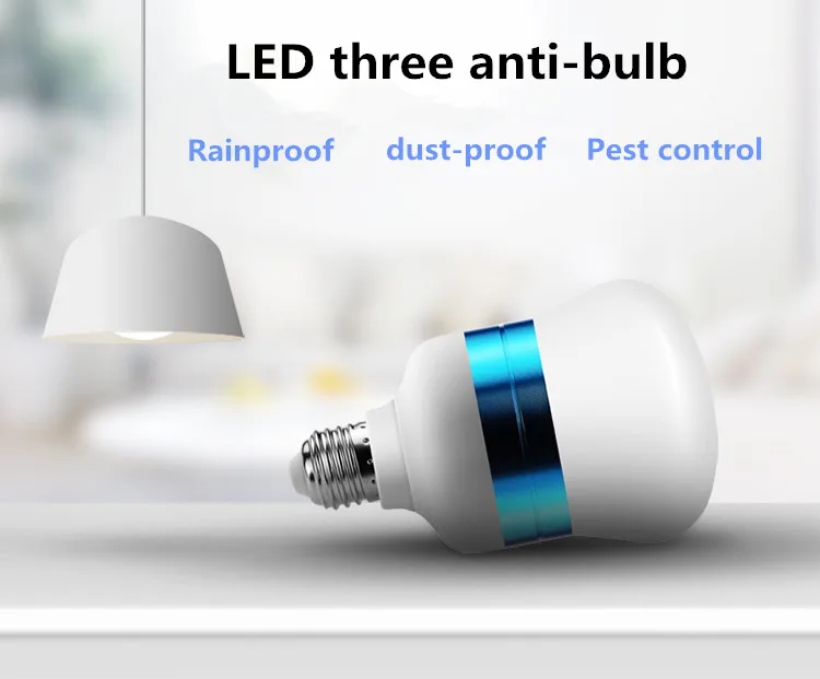 Led AC220V Бао синий E27 винт супер яркий белый/теплый белый 8 Вт 12 18 24 36 50 внутренний
