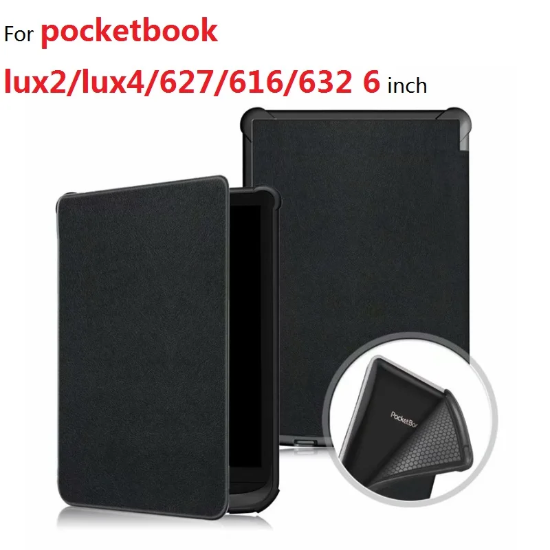 Умный чехол для Pocketbook 616/627/632 6 дюймов Чехол-книжка PocketbooBasic lux2 Book/touch/lux4 touch hd 3 s 6&quot |