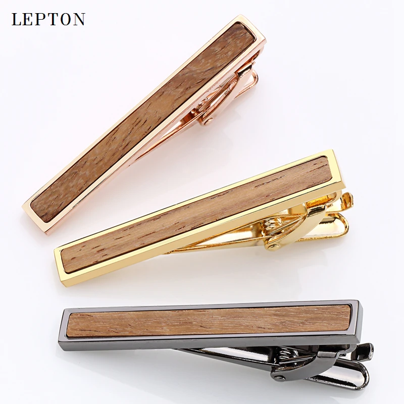 

2017 New High quality Tie Bar Wood For Men's Tie clips High-grade hedgehog sandalwood Mens Business Wedding Tie Clip&Cuff links