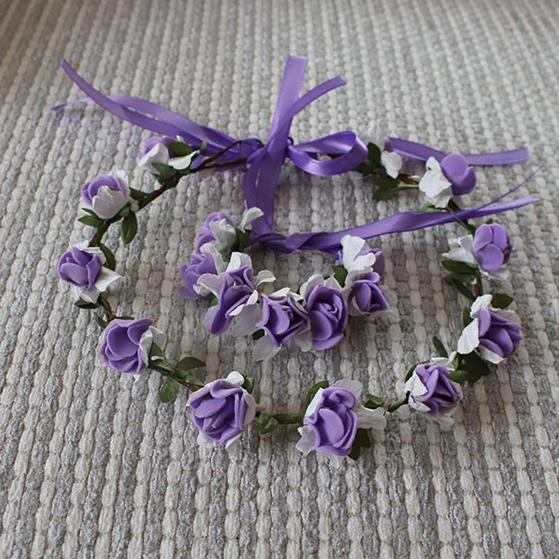 1 компл./лот Свадебные декоративные цветы искусственные повязки на голову