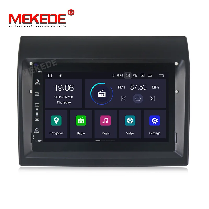 Автомобильный мультимедийный DVD плеер MEKEDE Android 9 0 7 дюймов IPS DSP для Fiat Ducato 2009 2015 Citroen