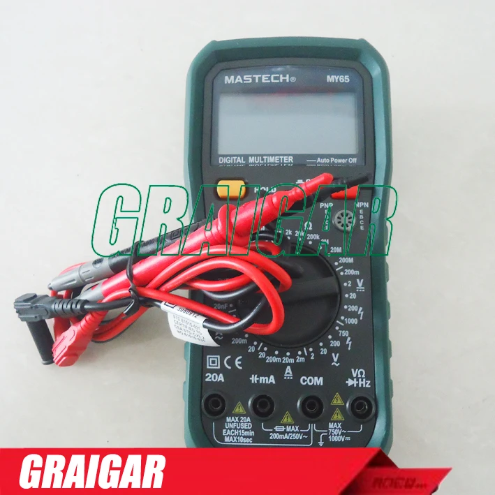 Дешевые Mastech MY65 DMM Цифровой мультиметр|digital multimeter|mastech my65multimeter digital |