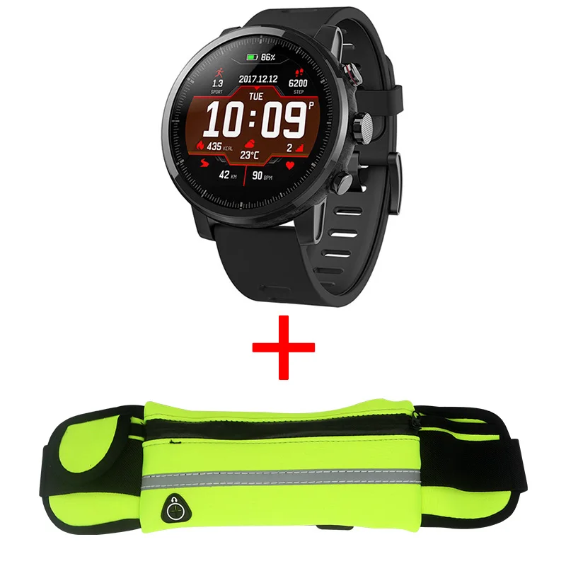 Strat2BC-YLB Xiaomi mi Huami Amazfit 2 Amazfit Stratos 2 умные часы мужские с gps Xiao mi часы PPG пульсометр 5ATM - Цвет: Strat2BC-YLB