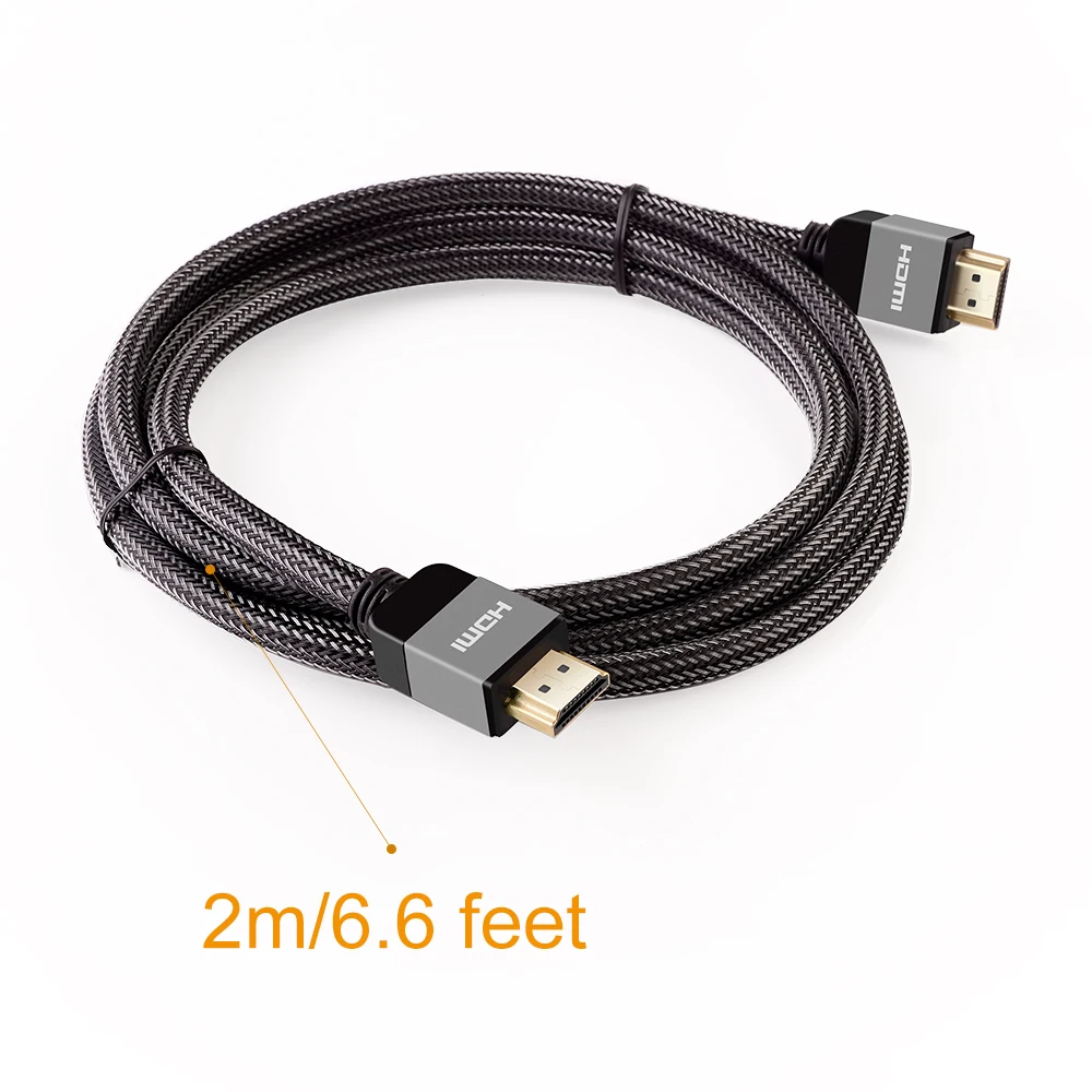 Wavlink 2 м высокоскоростной 4K HDMI кабель @ 60 Гц 1080P 0 позолоченный 3D 60fps для