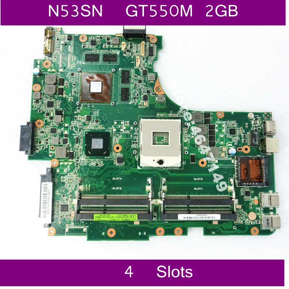 Материнская плата N53SN GT550M 2 Гб видеокарта памяти REV для Asus N53S N53SV N53SM материнская